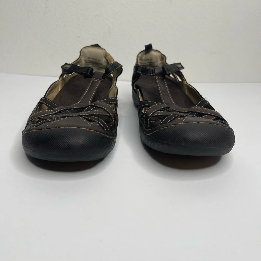 JBU by Jambu Brown Vegan Leather Mary Jane Walking Shoes Size 7 Fishermancore